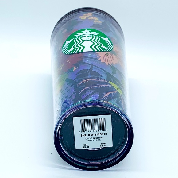 Starbucks Fall 2021 Rising Floral Flowers Metallic 24oz Tumbler, NWT Autumn - Picture 6 of 6